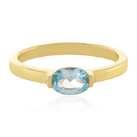 Bague en argent et Topaze bleu ciel