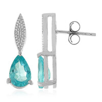Boucles d'oreilles en argent et Apatite bleue