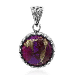 Pendentif en argent et Turquoise pourpre de Mohavie (Art of Nature)