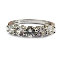 Bague en argent et Zircon