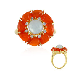 Bague en argent et Aigue-marine
