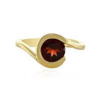 Bague en argent et Grenat du Mozambique