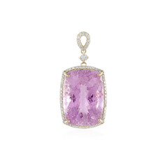 Pendentif en or et Kunzite AAA du Brésil (AMAYANI)