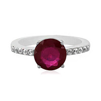 Bague en argent et Rubis de Madagascar