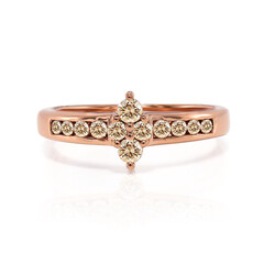 Bague en or et Diamant rose de France SI1 d'Argyle 