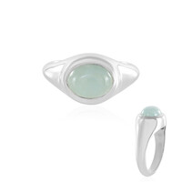 Bague en argent et Aigue-marine