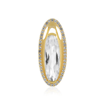 Pendentif en argent et Quartz blanc (MONOSONO COLLECTION)