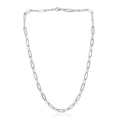 Collier en argent et Topaze blanche