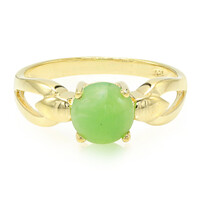Bague en argent et Chrysoprase impériale