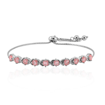 Bracelet en argent et Quartz rose pastel