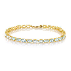 Bracelet en argent et Topaze bleu ciel