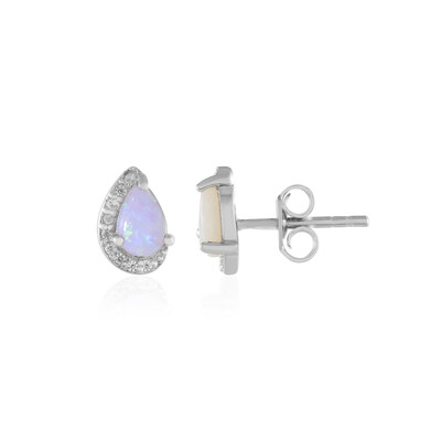 Boucles d'oreilles en argent et Opale d'Australie