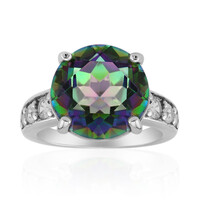 Bague en argent et Quartz mystique
