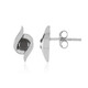 Boucles d'oreilles en or et Diamant noir