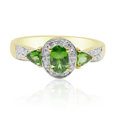 Bague en or et Grenat Tsavorite