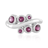 Bague en argent et Grenat Rhodolite (de Melo)