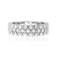 Bague en platine et Diamant Flawless (F) (LUCENT DIAMONDS)