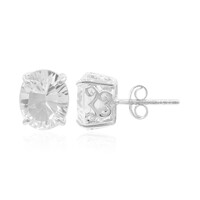 Boucles d'oreilles en argent et Topaze blanche