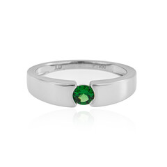 Bague en platine et Grenat Tsavorite