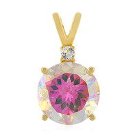 Pendentif en argent et Topaze arc-en-ciel