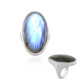 Bague en argent et Labradorite (MONOSONO COLLECTION)