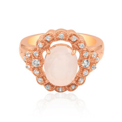 Bague en argent et Quartz rose