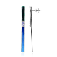Boucles d'oreilles en argent et Tanzanite (SAELOCANA)