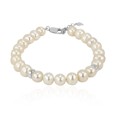 Bracelet en argent et Perle de culture d'eau douce (TPC)