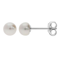 Boucles d'oreilles en argent et Perle de culture d'eau douce