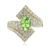 Bague en or et Grenat Tsavorite AAA (CIRARI)