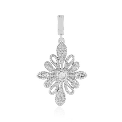 Pendentif en argent et Saphir blanc