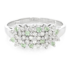 Bague en argent et Tourmaline Paraïba