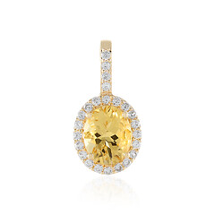 Pendentif en or et Béryl jaune