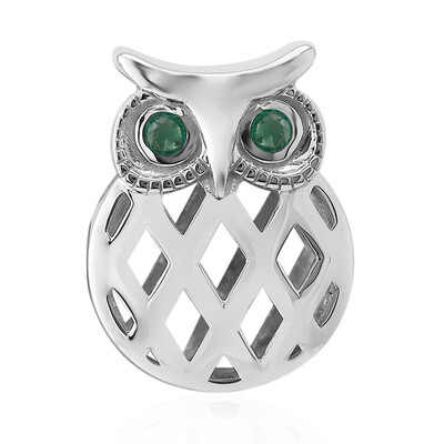 Charm en argent et Emeraude de Zambie (Annette)