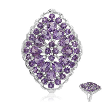 Bague en argent et Améthyste