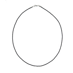 Collier en argent et Spinelle noir