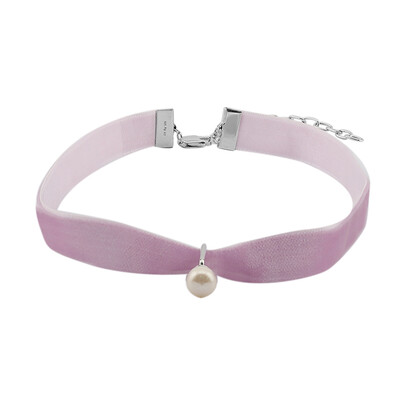 Collier en argent et Perle blanche de culture d'eau douce