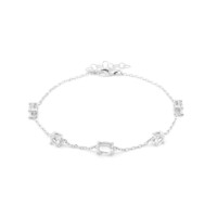 Bracelet en argent et Topaze blanche