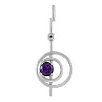 Pendentif en argent et Améthyste de Zambie