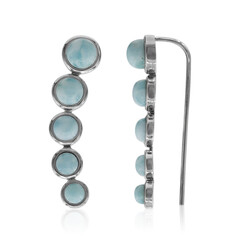 Boucles d'oreilles en argent et Larimar