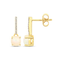 Boucles d'oreilles en argent et Opale Welo