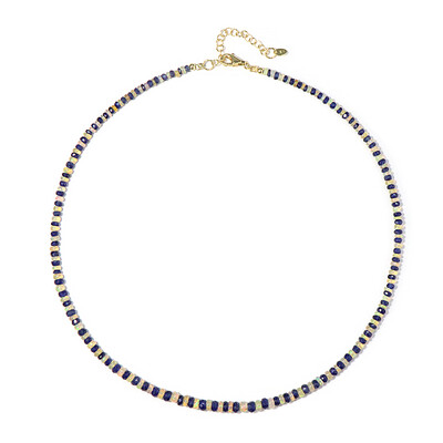 Collier en argent et Saphir bleu