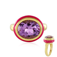 Bague en argent et Améthyste Rose de France