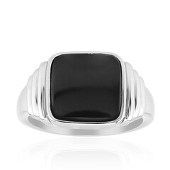 Bague en argent et Onyx noir