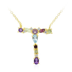 Collier en argent et Topaze bleu Suisse