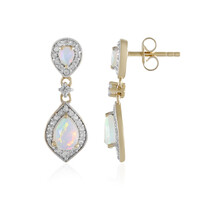 Boucles d'oreilles en argent et Opale Welo