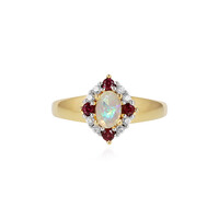 Bague en argent et Opale Welo