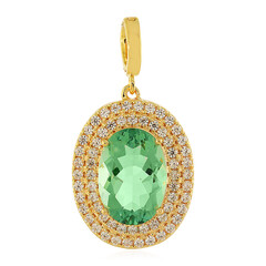 Pendentif en argent et Fluorite d'Esperanza