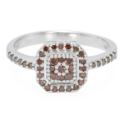 Bague en argent et Diamant fantaisie