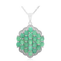Collier en argent et Emeraude